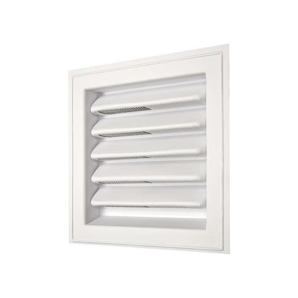 LOUVER WHT PLSTC 12X12